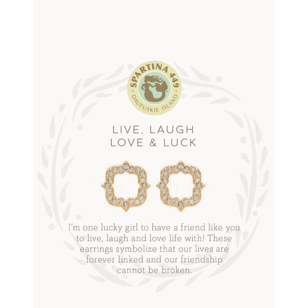 Spartina Sea La Vie Luck/Quatrefoil Stud Earrings
