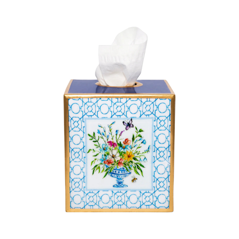 Jaye's Studio Wonder Garden Enameled Tissue Box Cover