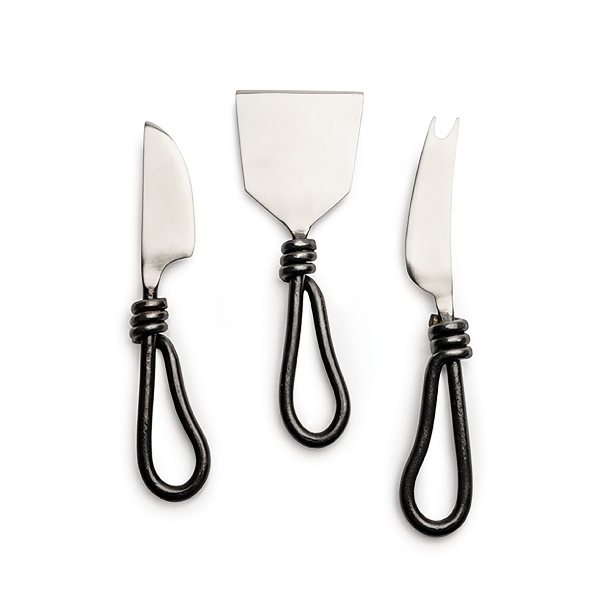 Simon Pearce Hardwick Cheese Knife Set in Gift Box