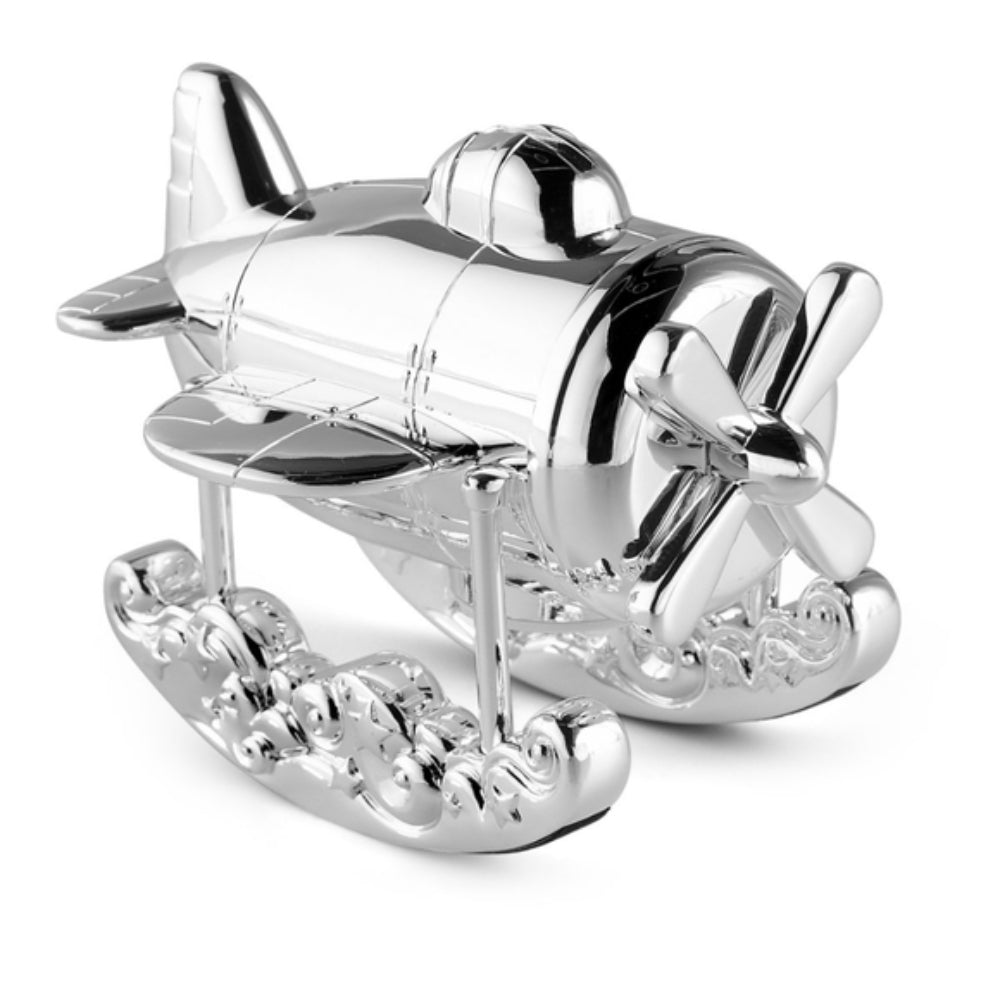 Salvadanaio Maialino In Argento Su Ruote, Reed & Barton, Lunghezza 13 Cm, Altezza 10,8 Cm