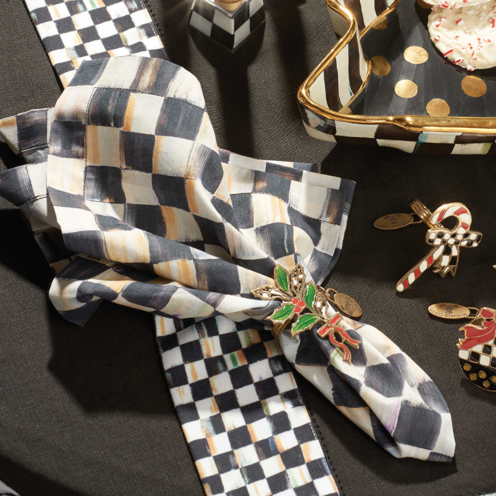MacKenzie-Childs Courtly Check Cotton Napkin