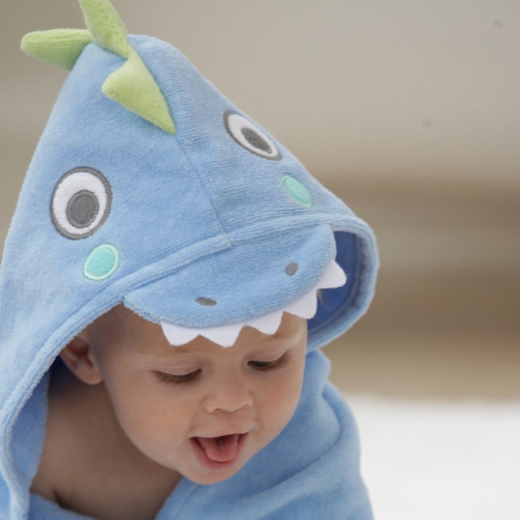 Elegant Baby Bath Wrap Sea Serpent Blue