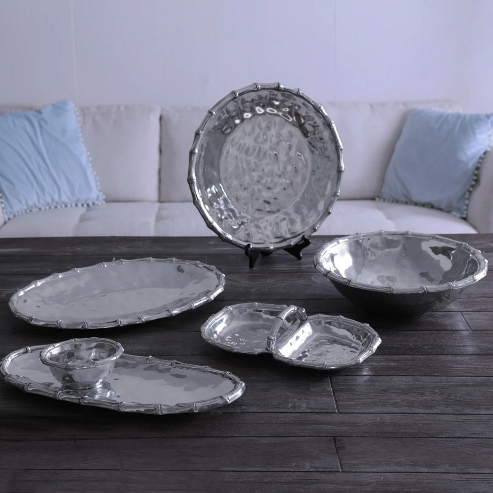 Beatriz Ball Garden Bamboo Oval Tray