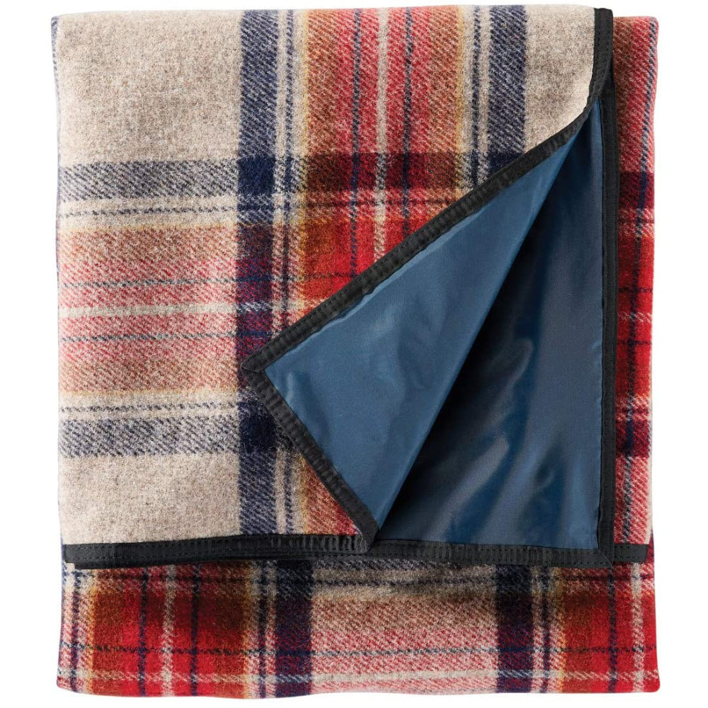 Pendleton Nylon Backed Roll-Up Blanket Vintage Dress Stewart