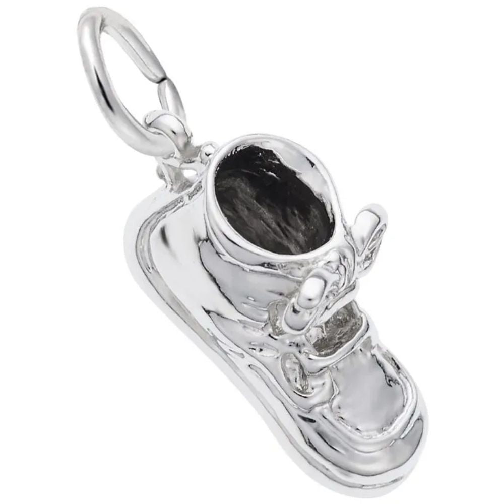 Sterling Silver Large Baby Shoe Charm