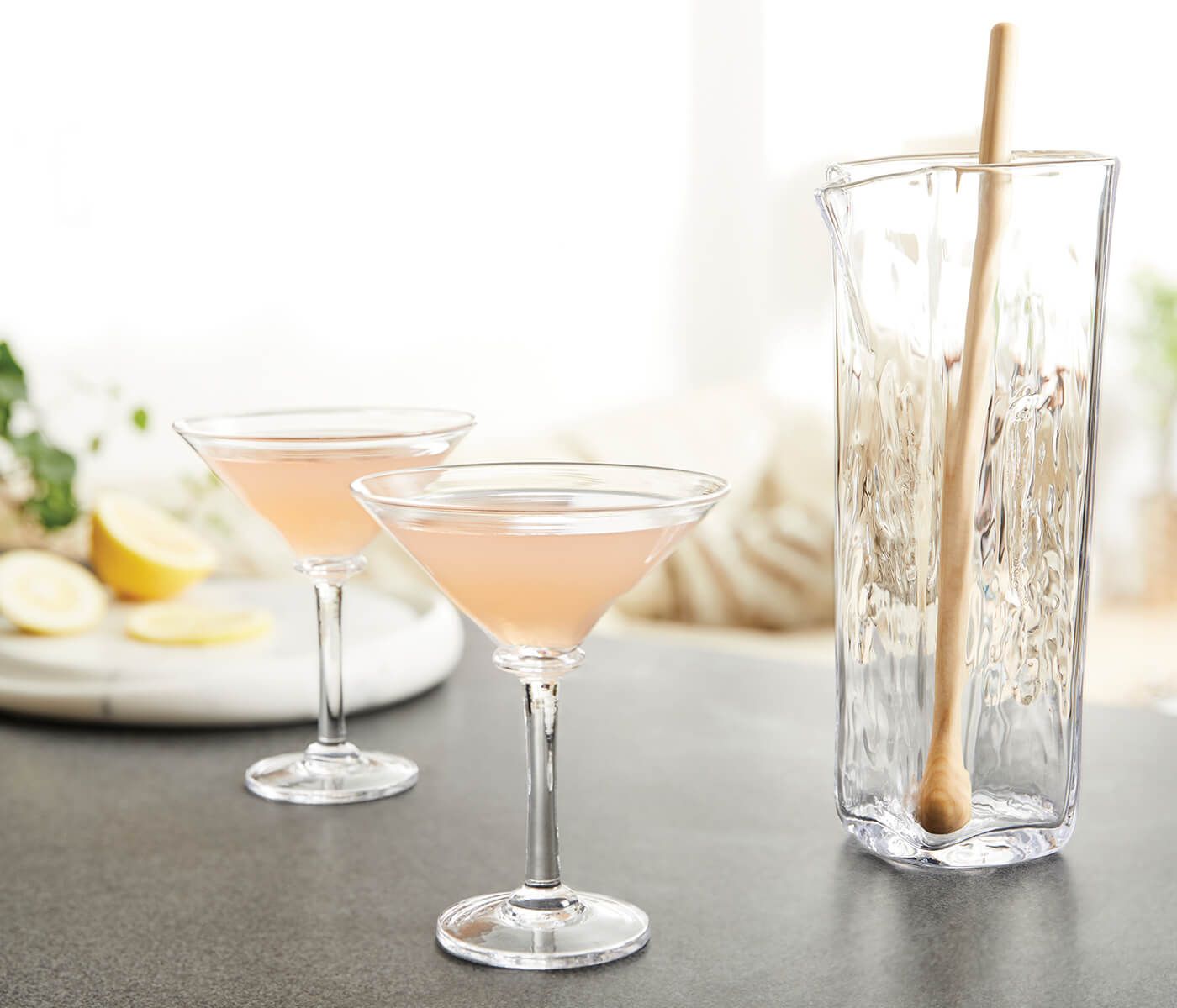 Simon Pearce Woodberry Martini Glass