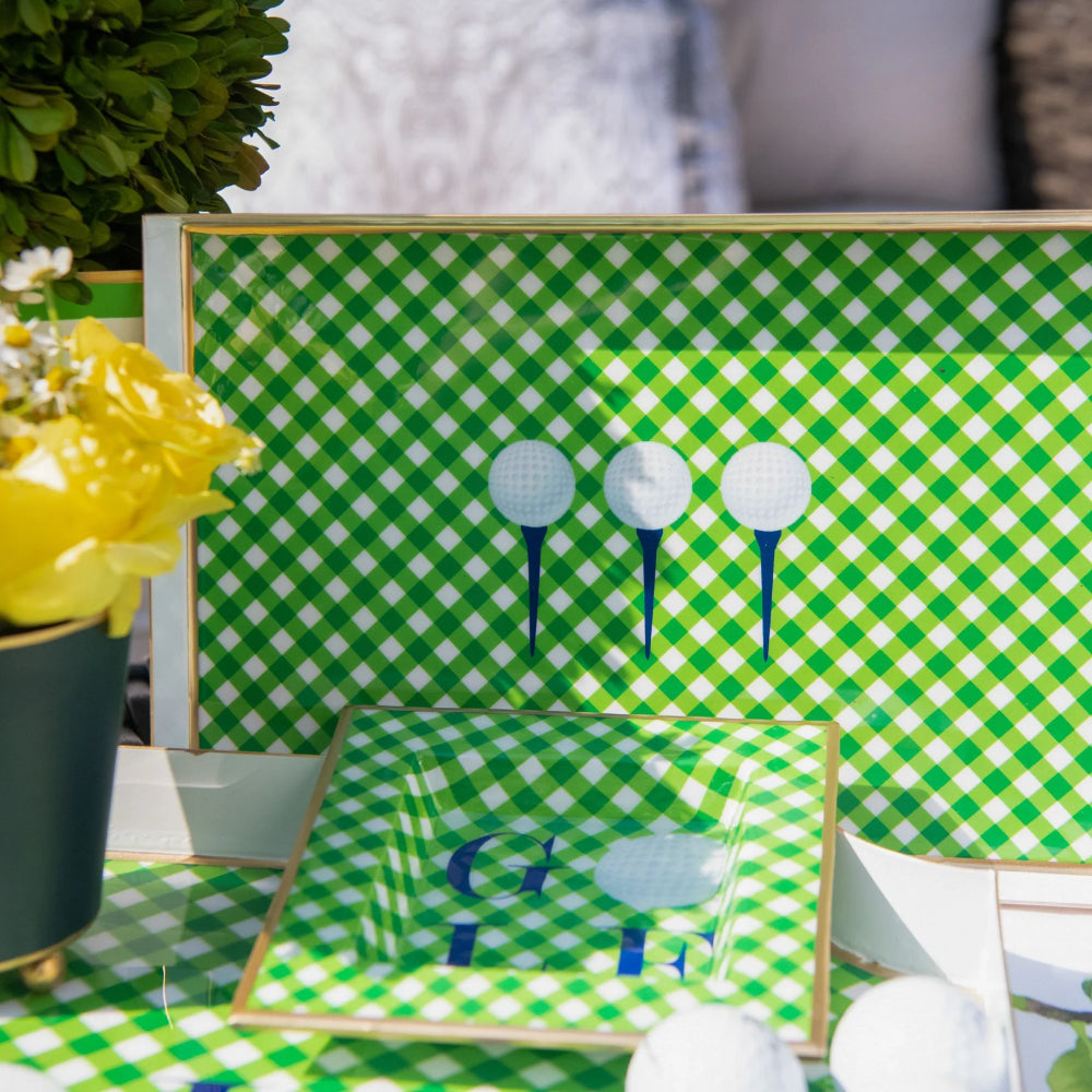 Jaye's Studio Tee Time Enameled Oliver Tray