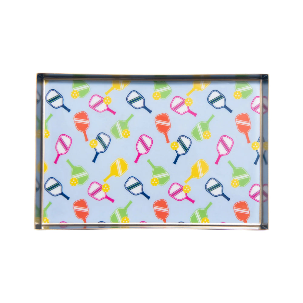 Jaye's Studio Pickleball Enameled Oliver Tray