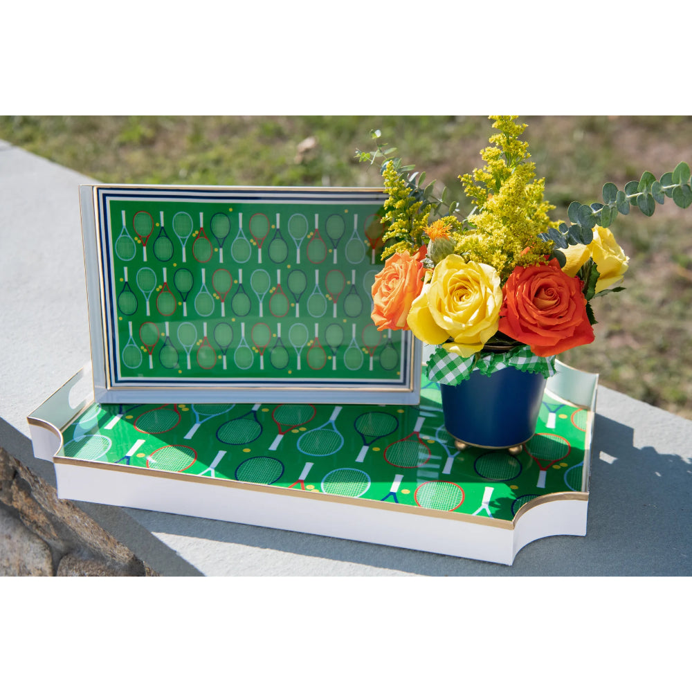 Jaye's Studio Tennis Enameled Oliver Tray