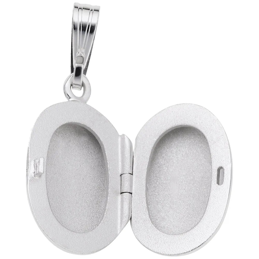 Sterling Silver Oval Locket Charm