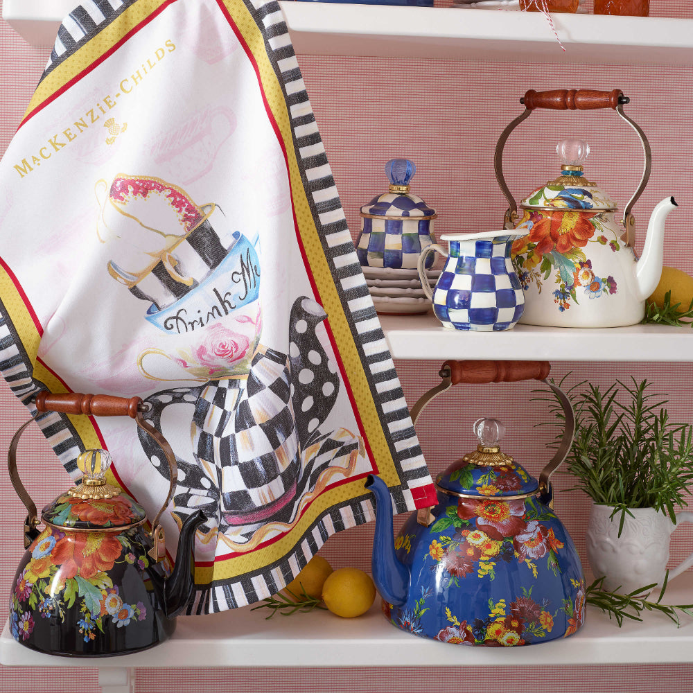 MacKenzie-Childs Royal Check Enamel Creamer