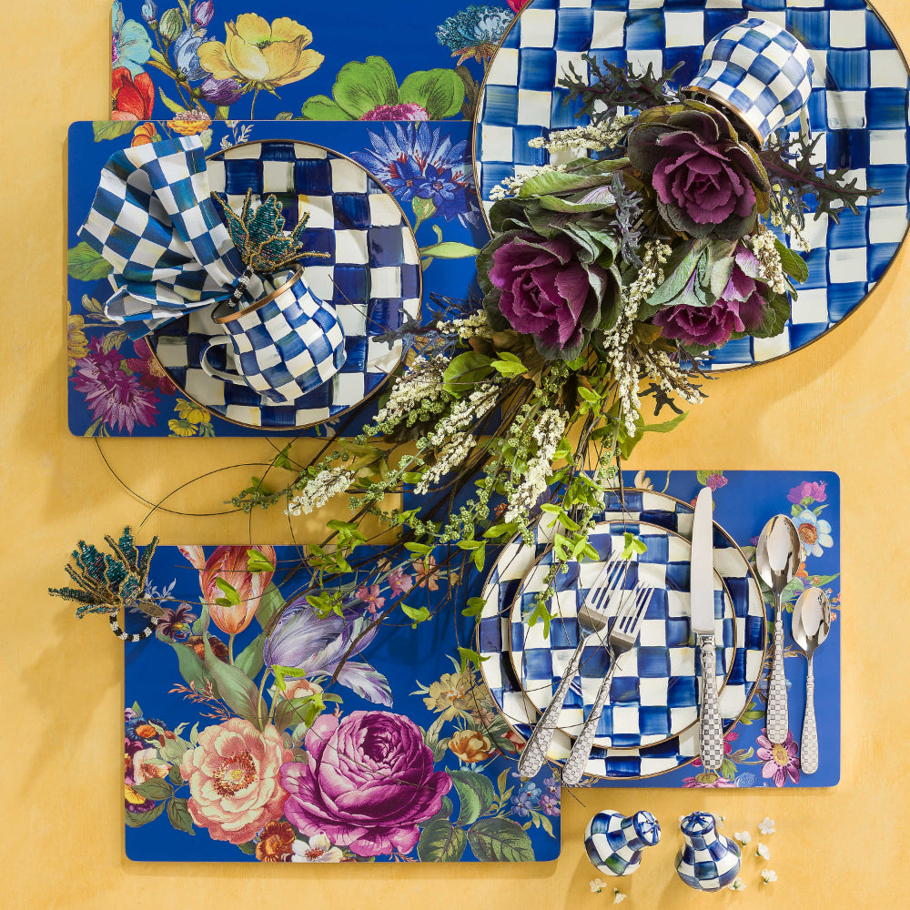 MacKenzie-Childs Royal Check Enamel Dinner Plate