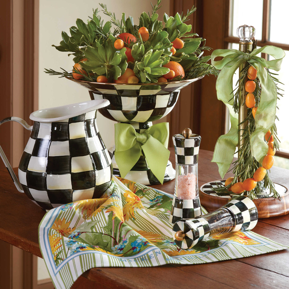 MacKenzie-Childs Courtly Check Enamel Grinder