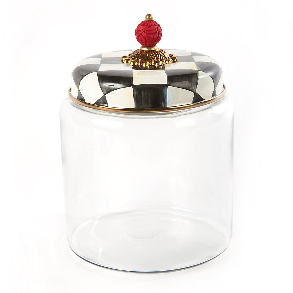 Mackenzie-Childs Courtly Check Kitchen Canister