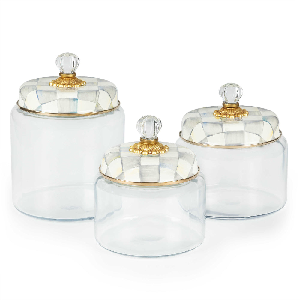MacKenzie-Childs Sterling Check Kitchen Canister – Smyth