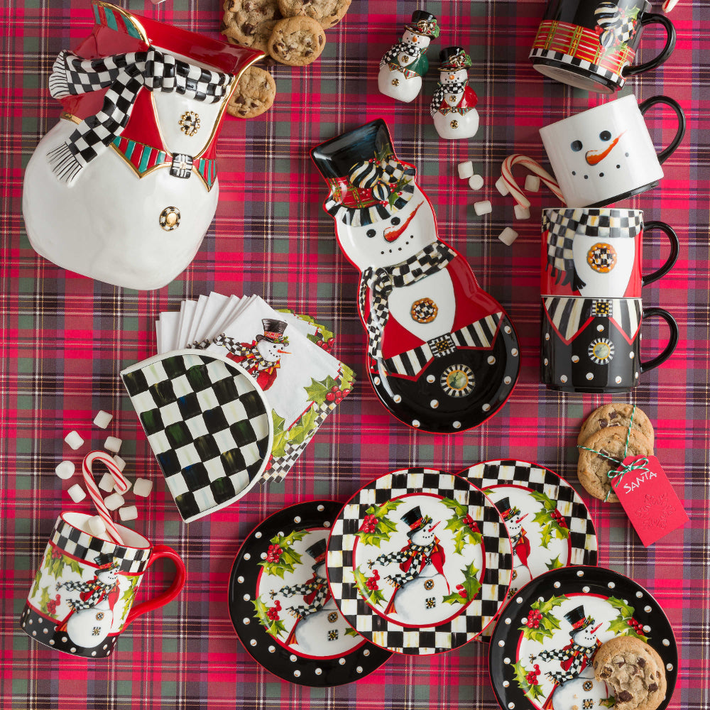 MacKenzie-Childs Courtly Check Enamel Napkin Holder