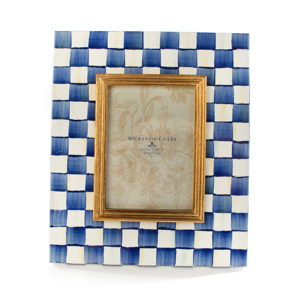 MacKenzie-Childs Royal Check Enamel Frame
