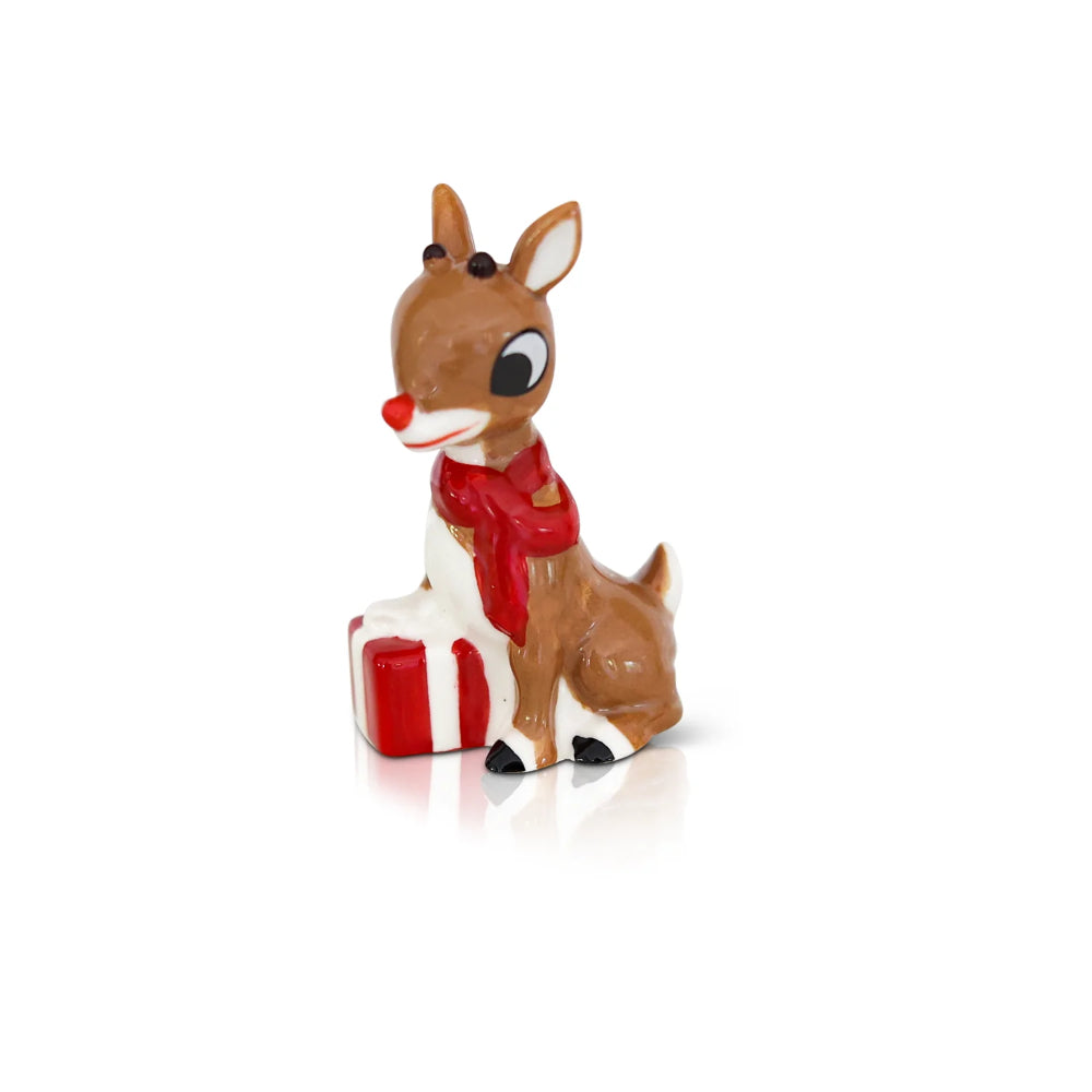Nora Fleming Mini: Rudolph The Red-Nosed Reindeer