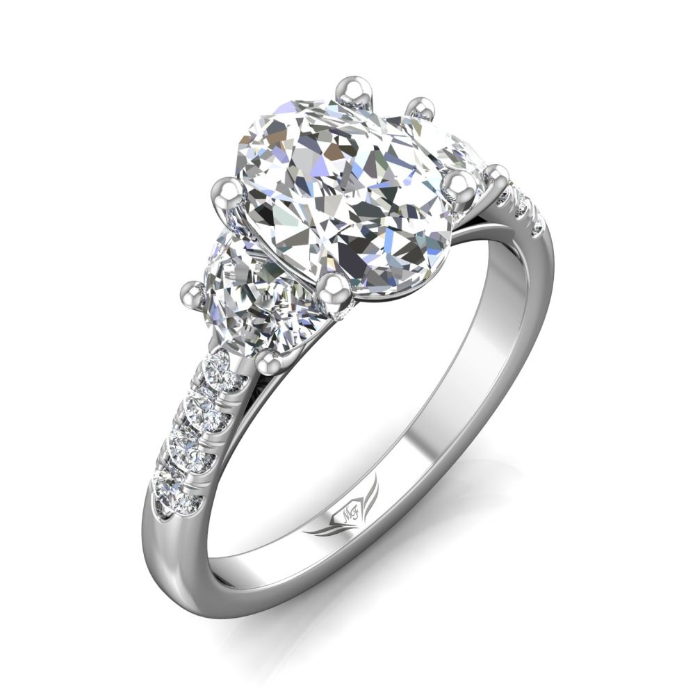 Martin Flyer FlyerFit Encore Three Stone Engagement Ring