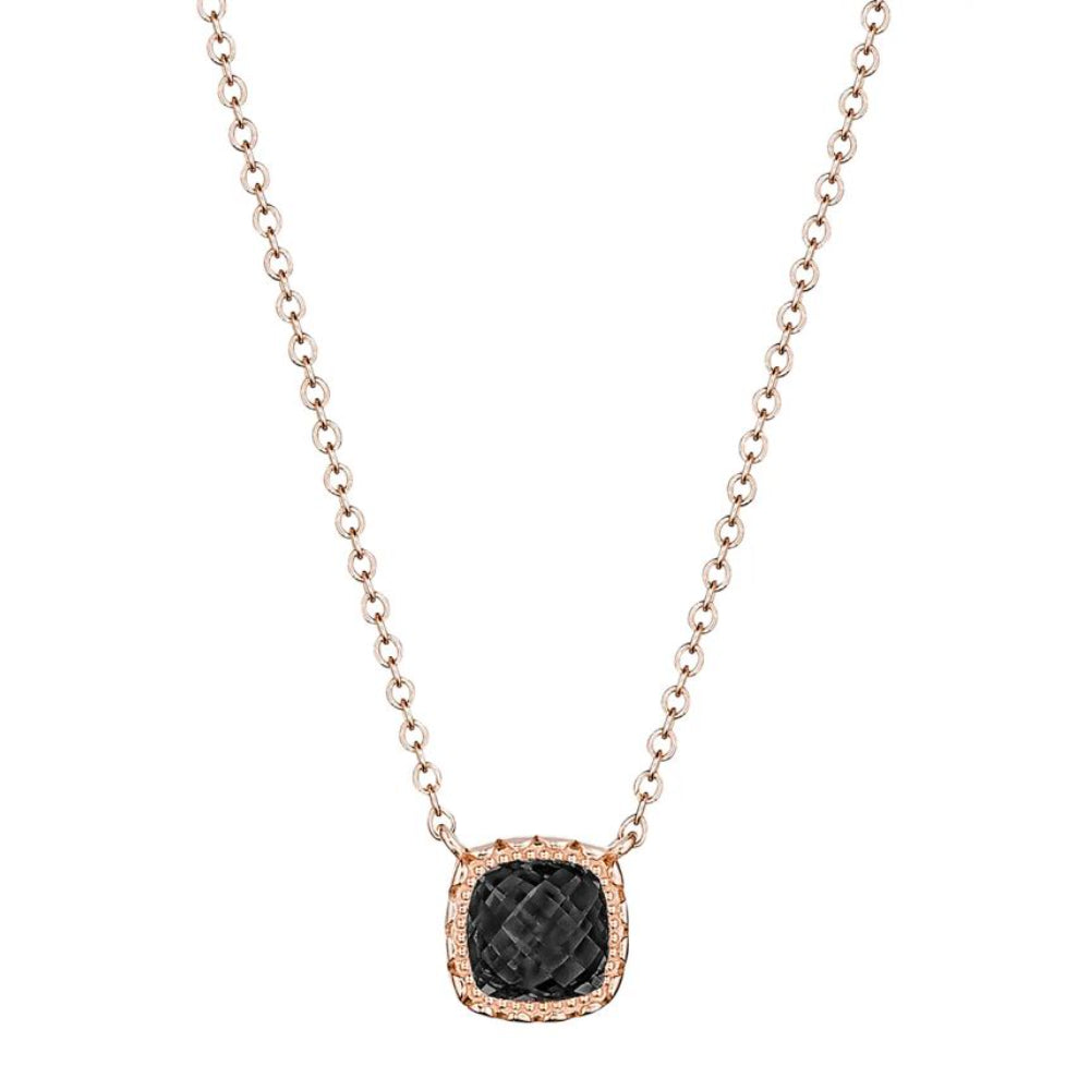 Tacori Petite Cushion Gem Black Onyx Pendant Necklace