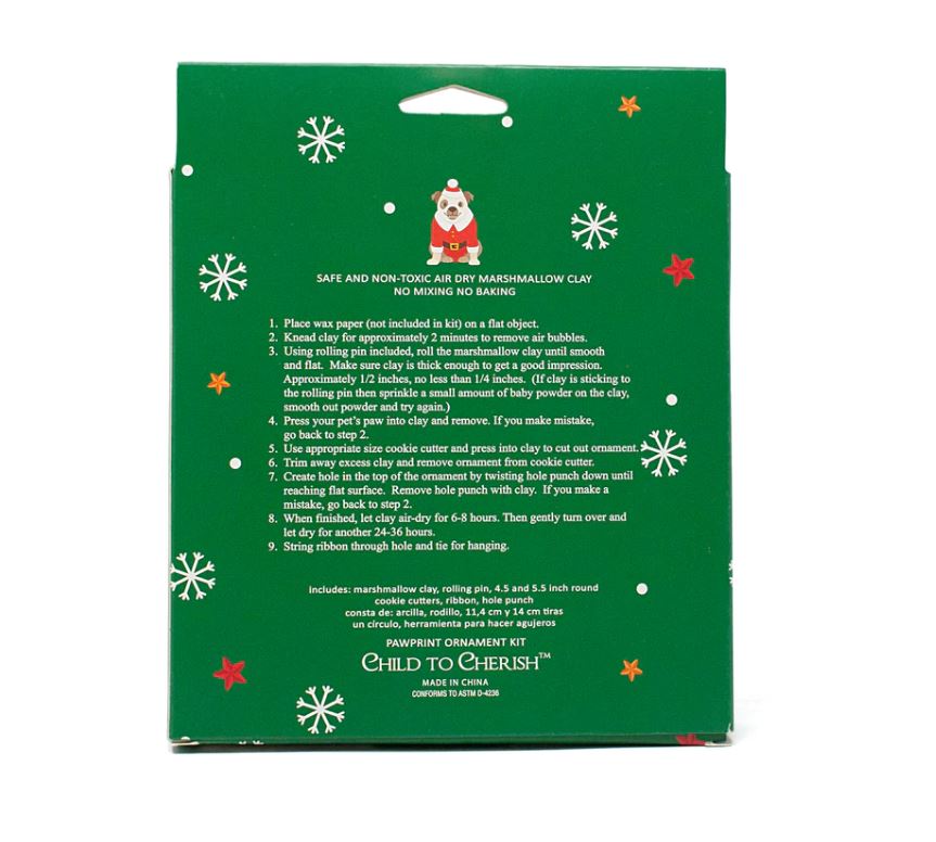 Child to Cherish Pawprint Ornament