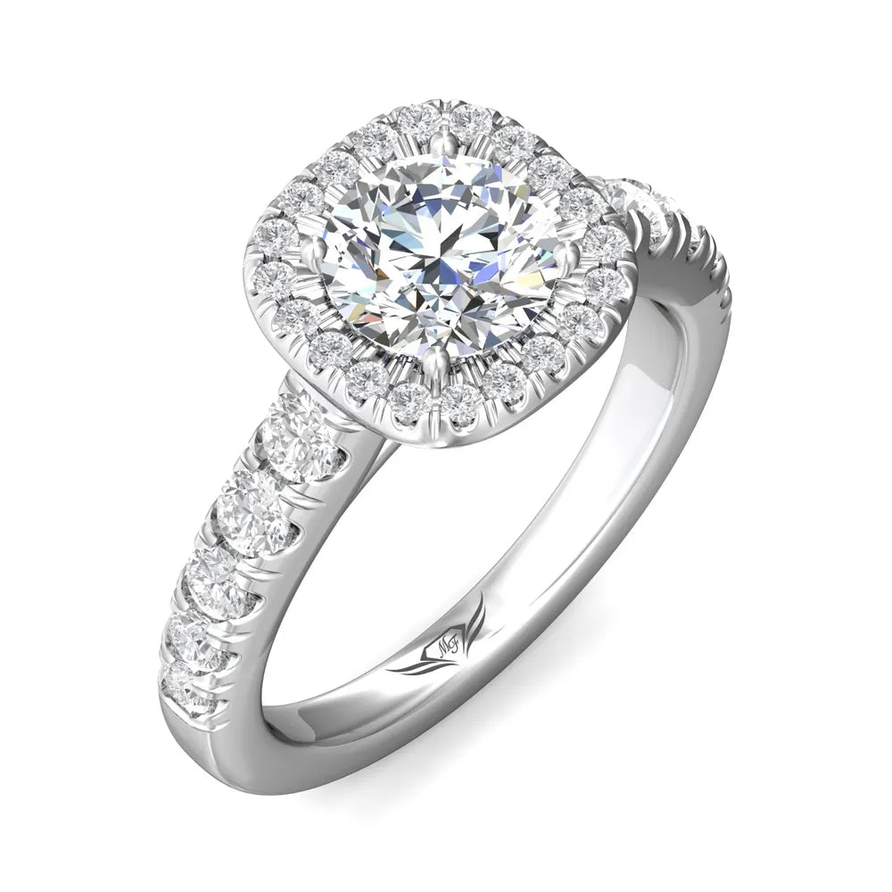 Martin Flyer FlyerFit Cushion Halo Engagement Ring