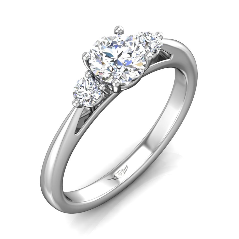 Martin Flyer FlyerFit Three Stone Engagement Ring