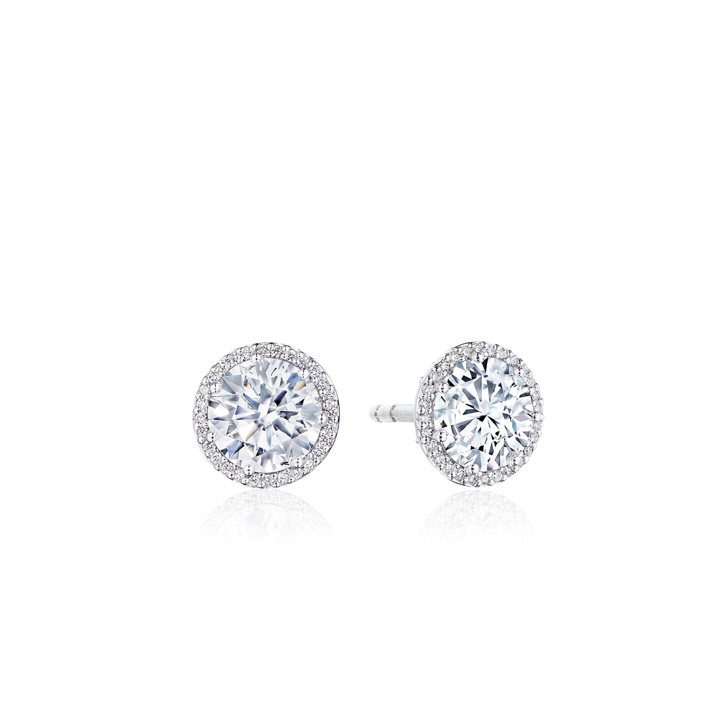 Tacori Bloom Stud Earrings in 14kt White Gold