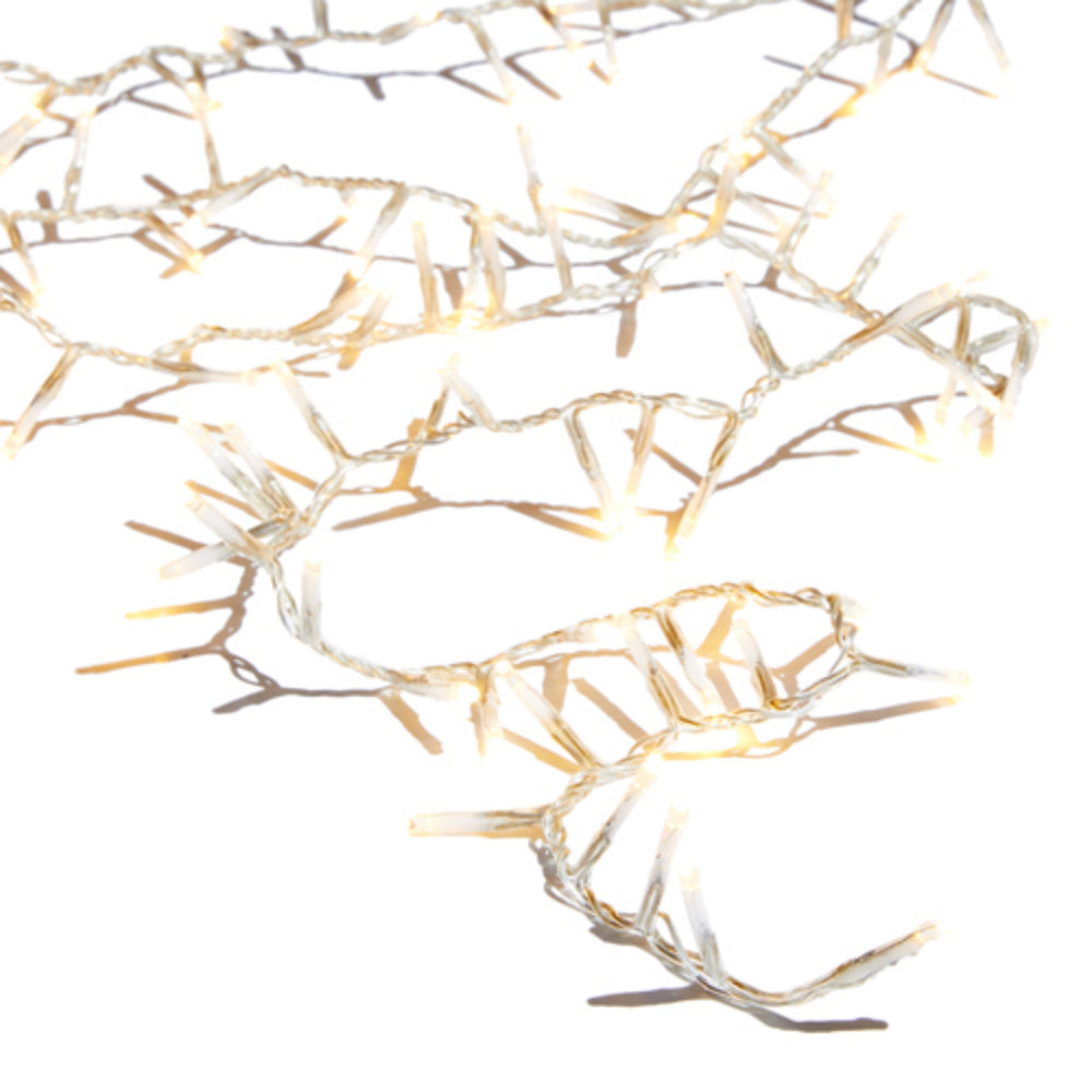 36.5' Snake Garland Clear Wire with 500 White Lights and Remote