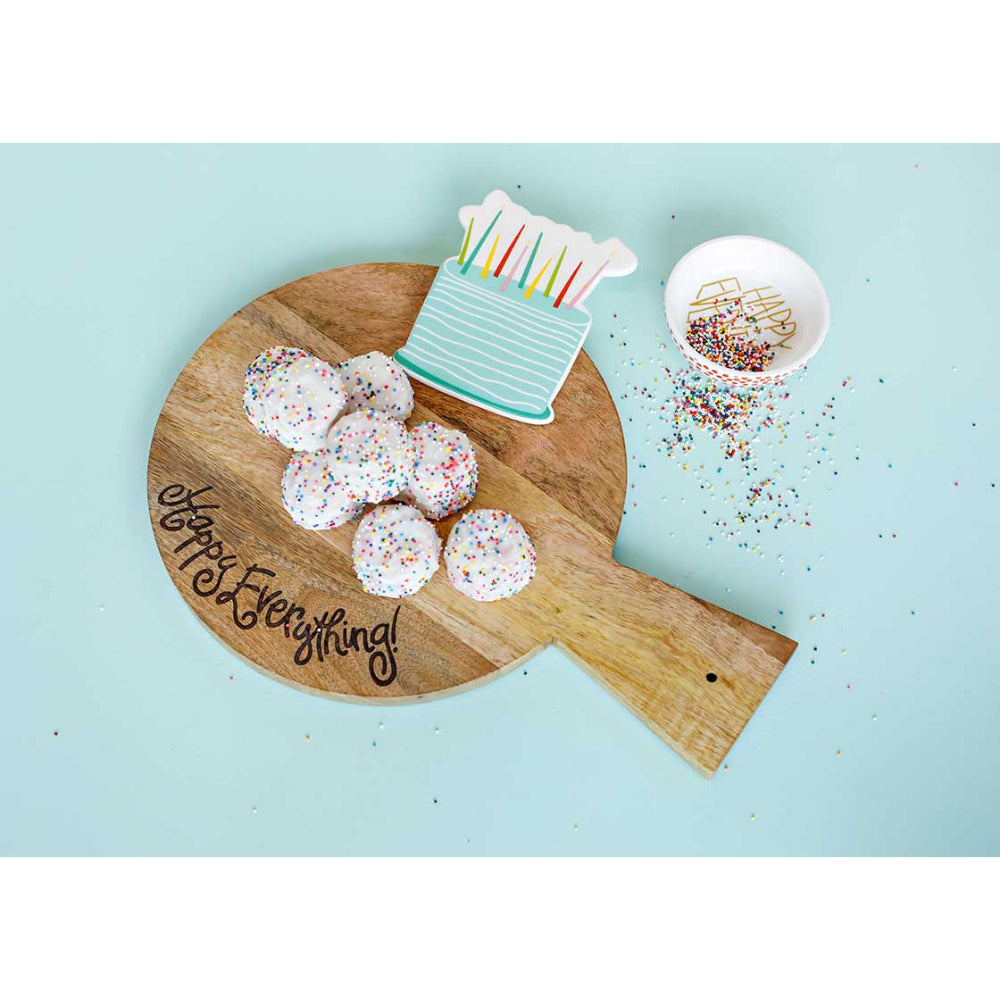Happy Everything Wooden 10" Mini Serving Board