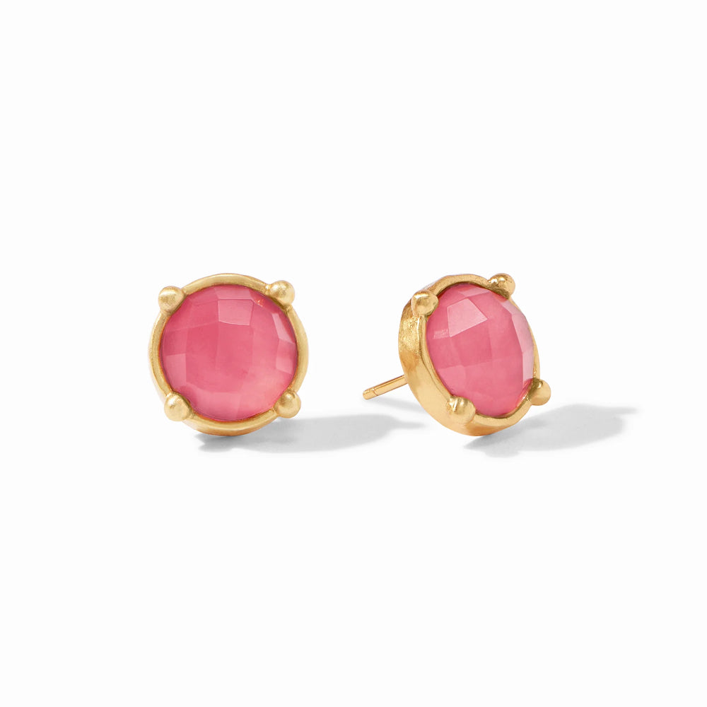 Julie Vos Honey Stud-Iridescent Peony Pink