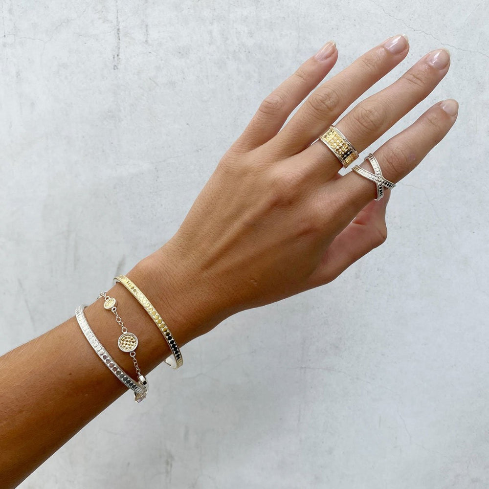Anna Beck Classic Two-Tone Station Bracelet