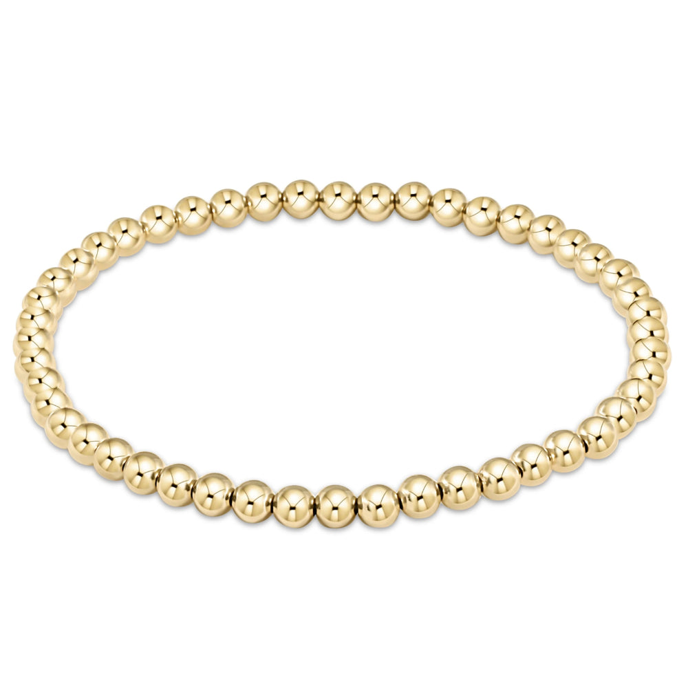 enewton 7.25" extends Classic Gold Bead Bracelet - 4mm