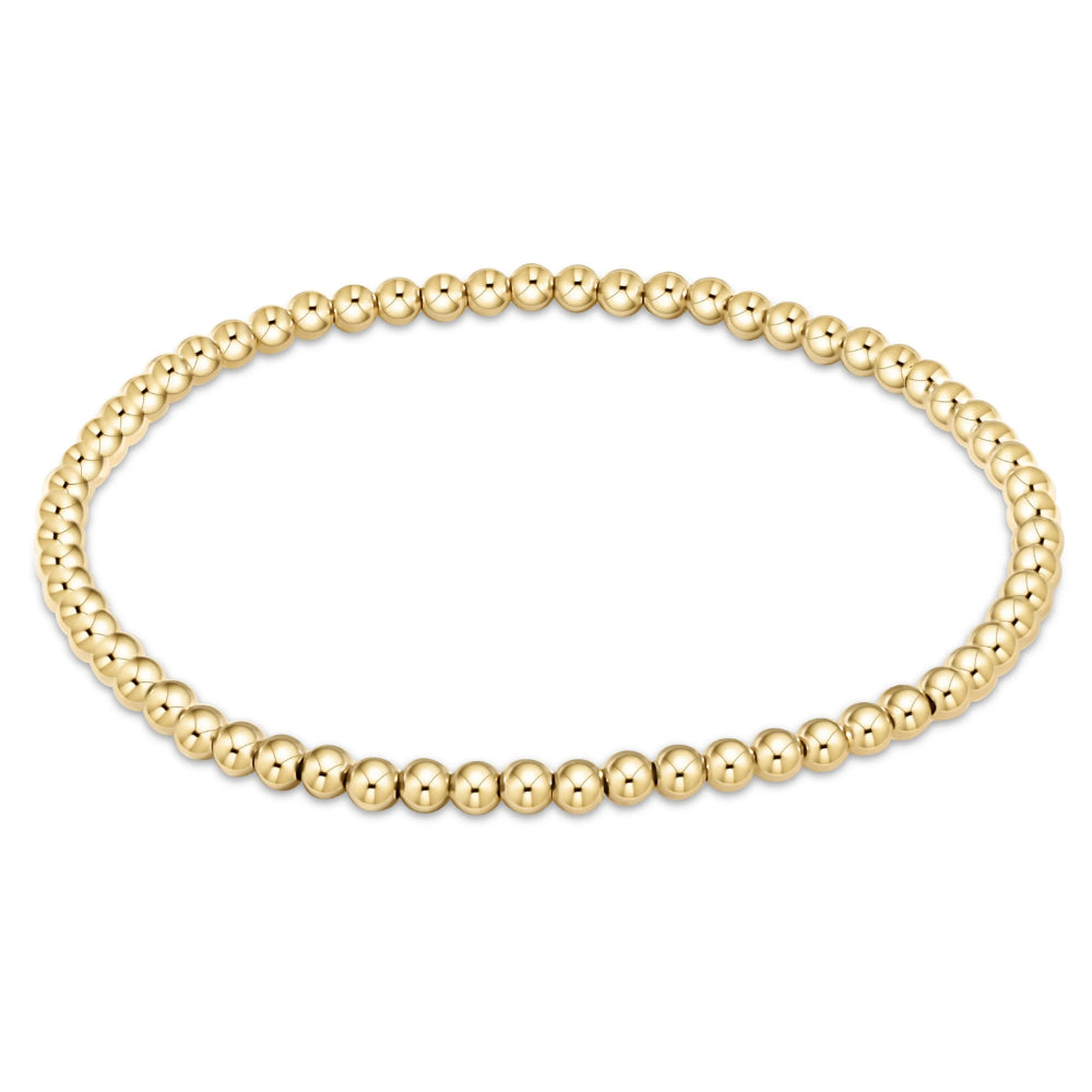 enewton 7.25" extends Classic Gold Bead Bracelet - 3mm