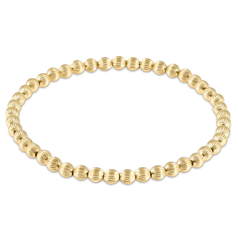 enewton 7.25" extends Dignity Gold 4-6mm Bead Bracelet