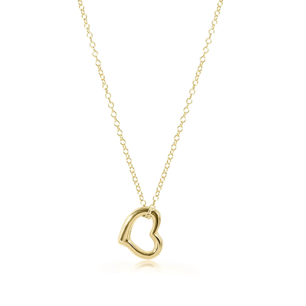 enewton 16" Gold Necklace - Love Gold Charm
