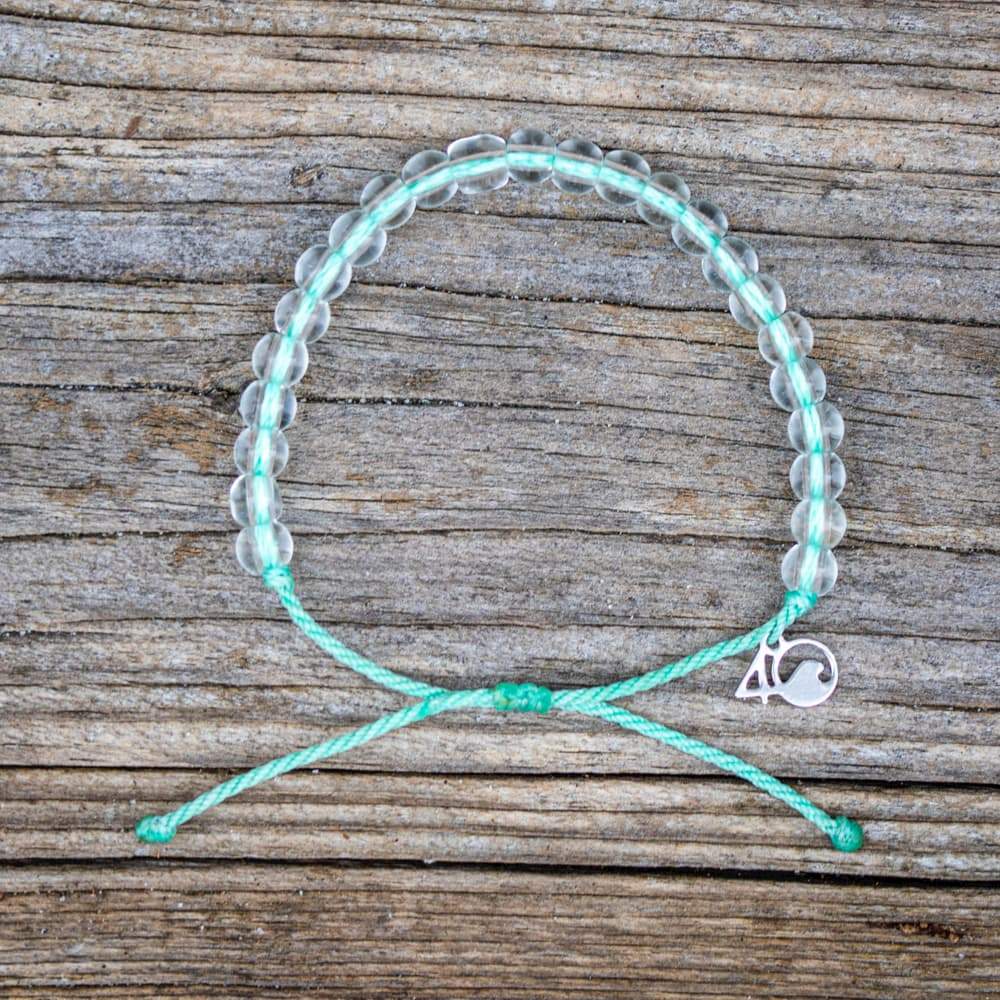 4Ocean Loggerhead Sea Turtle Sea Foam Green Beaded Bracelet