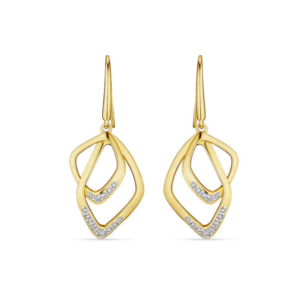 Judith Ripka 14k Selvaggia Drop Earrings with Diamonds