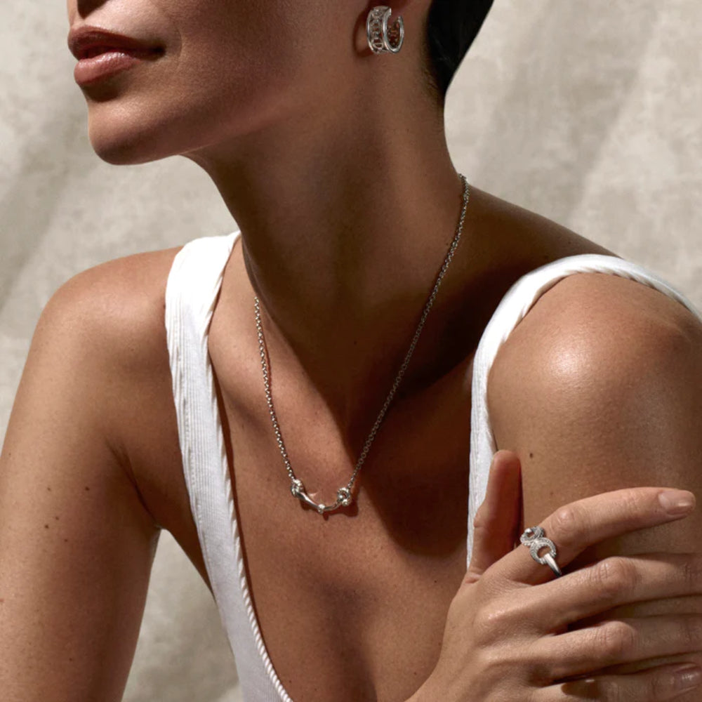 Judith Ripka Vienna Bit Ring with Diamonds