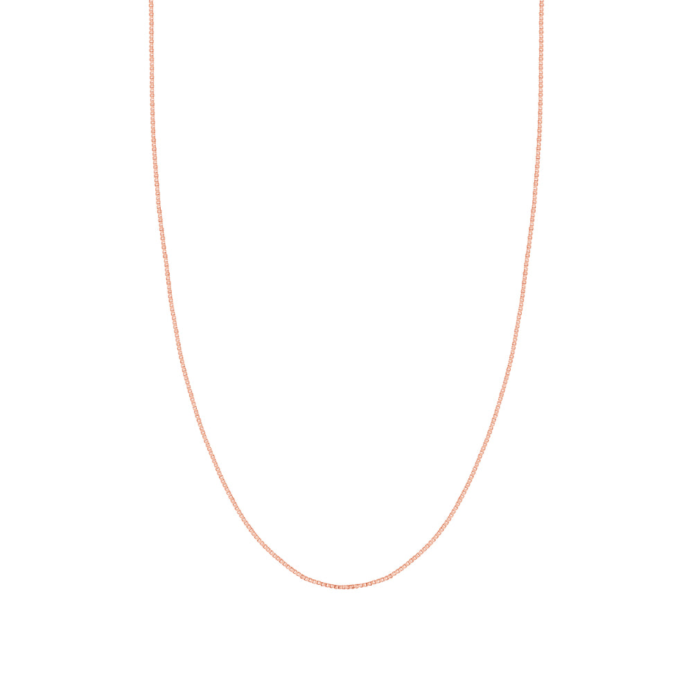 14kt Gold Box Chain, 22 Inches