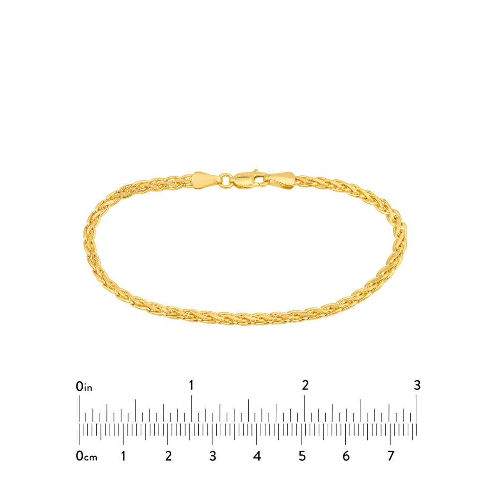 14k Yellow Gold Bracelet, 7.5"