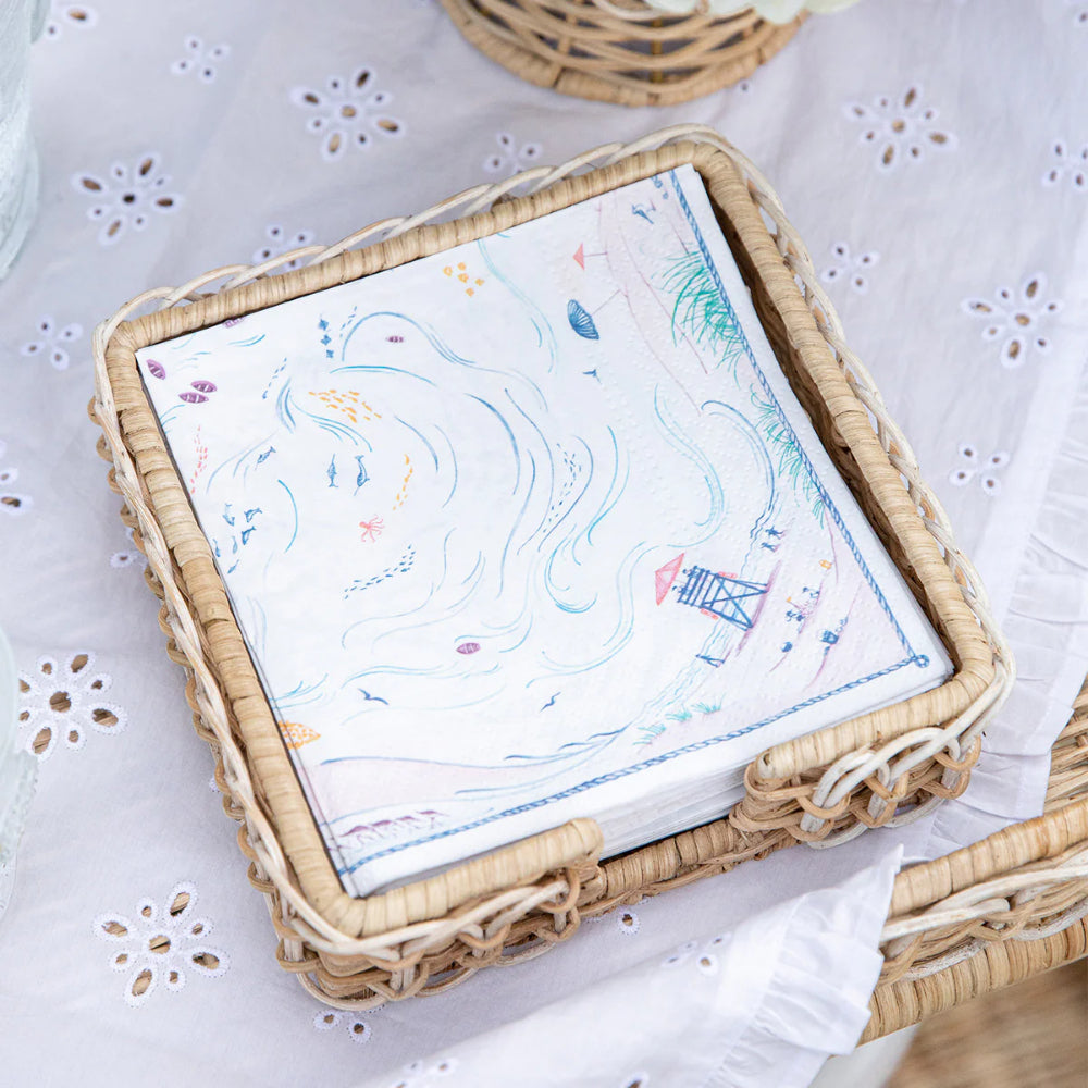 Juliska Country Estate Paper Napkins - Seaside - Set of 20