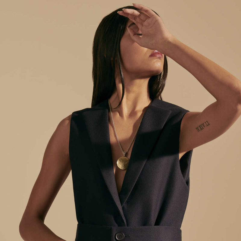 John Hardy Dot Medium Round Hammered Enhancer