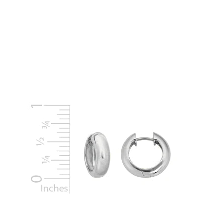 Sterling Silver Round Hoop Earrings