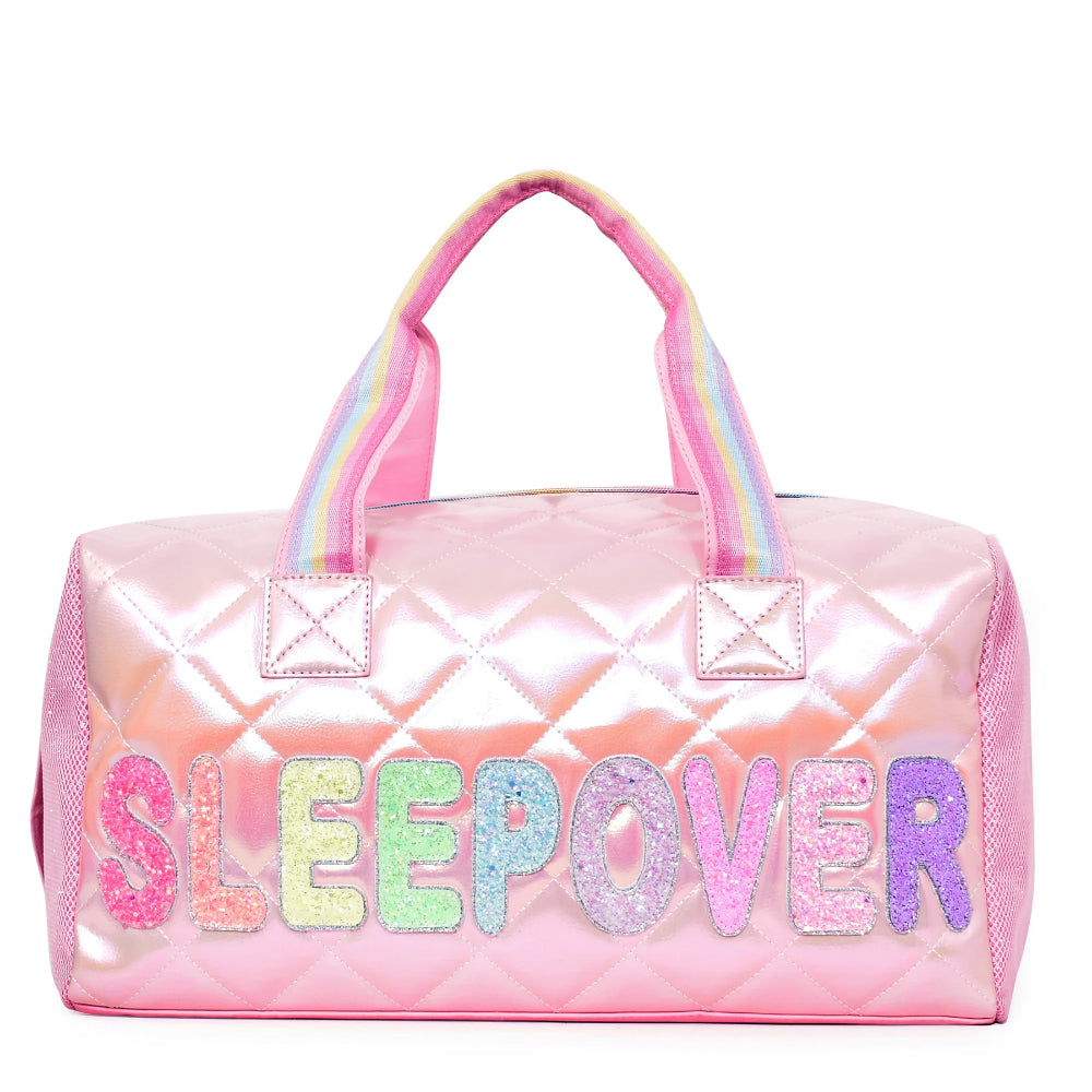 OMG Accessories Kids' Large Sleepover Duffle Bag Bubble Gum