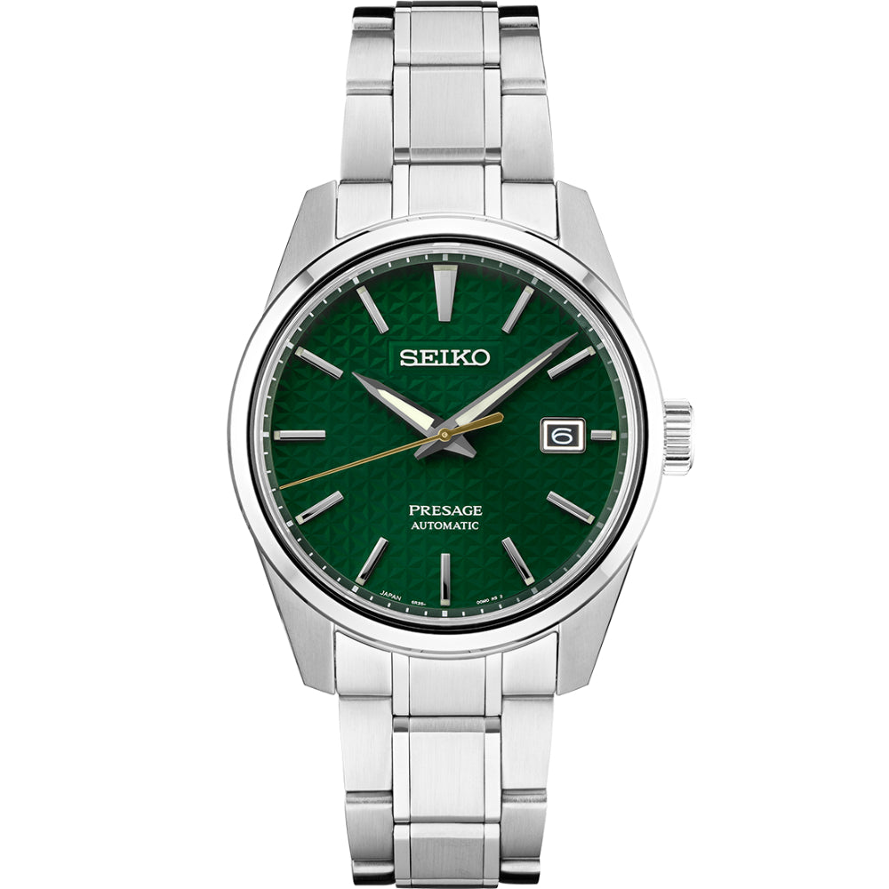 styrte Litteratur Taknemmelig Seiko Presage 40mm Stainless Steel Automatic - Green Dial – Smyth Jewelers