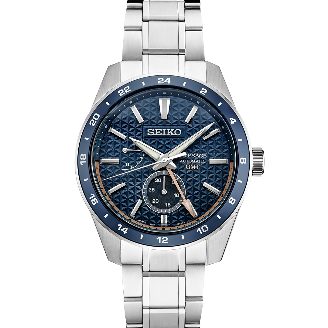 Seiko Presage GMT Chronograph Blue Dial Smyth Jewelers
