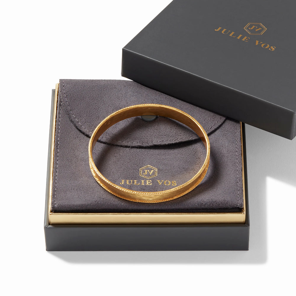 Julie Vos Gold Savoy Bangle