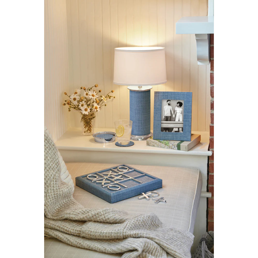 Mariposa XOXO Heather Blue Classic Tic Tac Toe Set