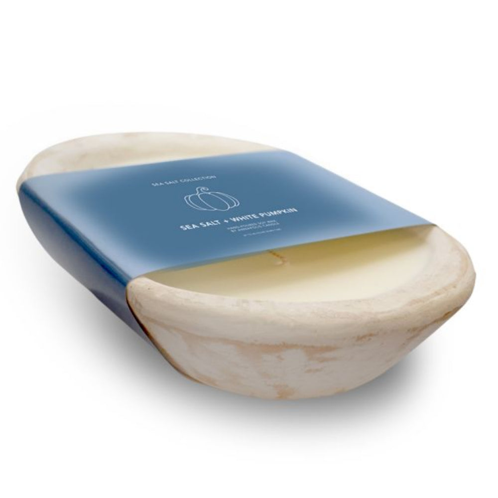 Annapolis Candle Hand Carved Dough Bowl Candle